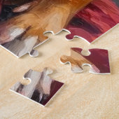 Puzzle Santa Claus Holding Pitbull Christmas Art (Côté)