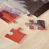 Puzzle Santa Claus Holding Rat Terrier Christmas Art (Côté)