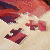 Puzzle Santa Claus Holding Sussex Spaniel Christmas Art (Côté)