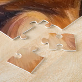 Puzzle Santa Claus Holding Vizsla Christmas Art (Côté)