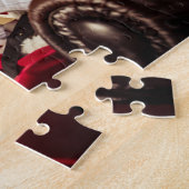 Puzzle Santa Claus Lecture En Bibliothèque Fêtes de Noël (Côté)