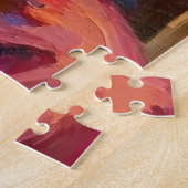 Puzzle Santa Claus Oriental Blue Cat Christmas Art (Côté)