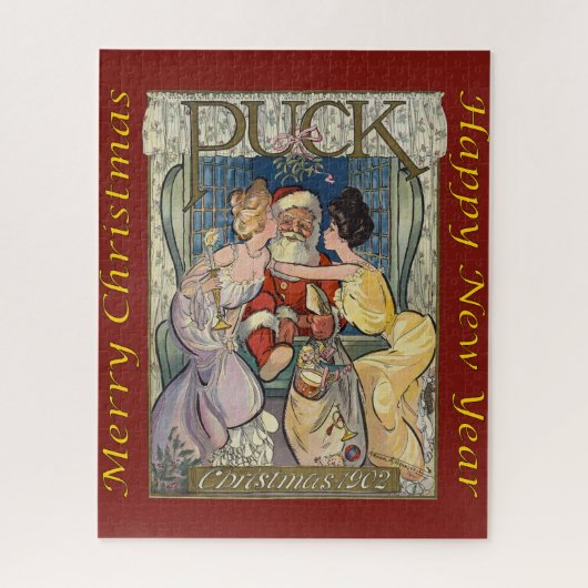 Puzzle Santa Claus ~ Puck Magazine ~ Frank A. Nankivell ~ (Vertical)