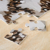 Puzzle Santa Claus Snow Pine trees (Côté)