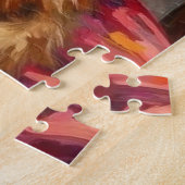 Puzzle Santa Claus Turkish Angora Cat Christmas Art (Côté)