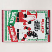 Puzzle Santa Claus vs Krampus Boxing Match Good vs Evil (Horizontal)
