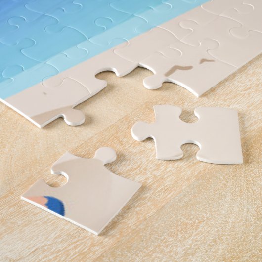 Puzzle Santa Claus with flamingo (Côté)