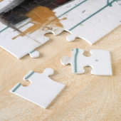 Puzzle Santa Clause Holding Baby Reindeer (Côté)