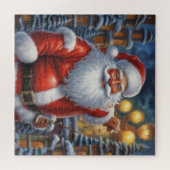 Puzzle Santa Clause Joyeux Noël Bonne année (Horizontal)