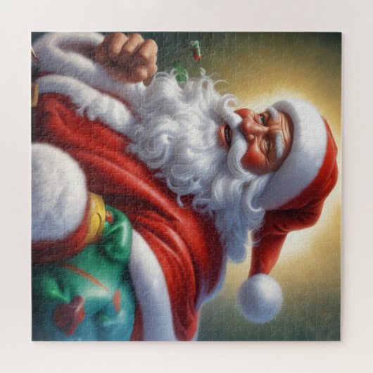 Puzzle Santa Clause Joyeux Noël Bonne année (Horizontal)
