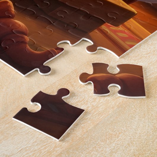 Puzzle Santa & Elf Chess Game Christmas (Côté)