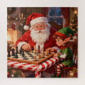 Puzzle Santa & Elf Chess Game Christmas (Vertical)