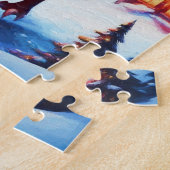 Puzzle Santa et dragon la veille de Noël (Côté)