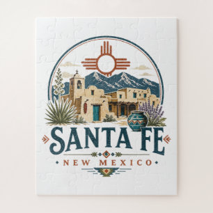 Puzzle Santa Fe Nouveau-Mexique Architecture Adobe Sud-Ou