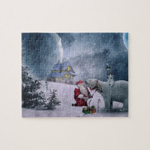 Puzzle Santa Noël Ours Polaire