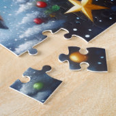Puzzle Santa’s Sleigh and Reindeer on Christmas Night (Côté)
