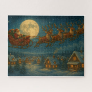 Puzzle Santa’s Sleigh Flight – Moonlit Christmas Eve  Jig