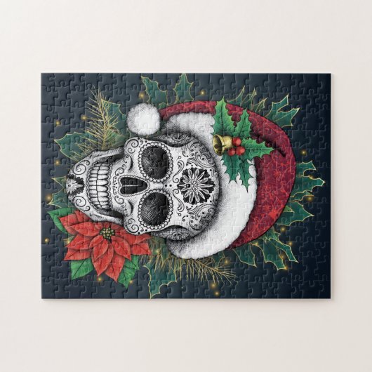 Puzzle Santa Sugar Skull (Horizontal)
