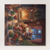 Puzzle Santa's Fireside Serenade Christmas (Horizontal)