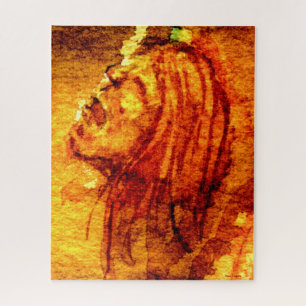 Puzzle Santé mentale Triste aquarelle peinture