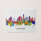 Puzzle Santiago Chili Skyline (Horizontal)