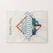 Puzzle Santiago de Chile City Vacances Rétro Skyline (Horizontal)