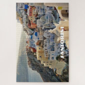 Puzzle Santorin Blue and White View Grec Holiday Island (Vertical)