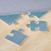 Puzzle Santorin, Grèce, avec des dômes bleus (Côté)