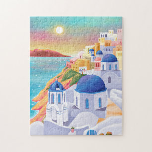 Puzzle Santorin Grèce Europe Art Destination Voyage