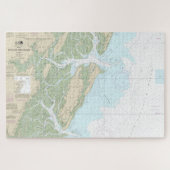 Puzzle Sapelo et Doboy Sounds Nautical Chart 11510 (Horizontal)