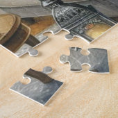 Puzzle Sapin de Noël et cheminée de vacances (Côté)