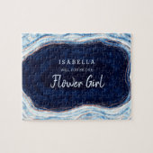 Puzzle Sapphire Blue Geode Soyez Notre Proposition Flower (Horizontal)