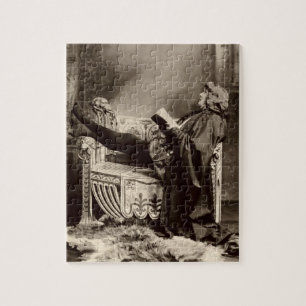 Puzzle Sarah Bernhardt (1844-1923) comme Hamlet dans le