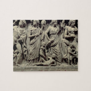 Puzzle Sarcophage avec le soulagement dépeignant