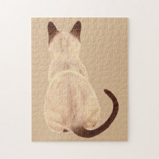 Puzzle Sasha Siamese Chat Personne Kitty Regardant l'art