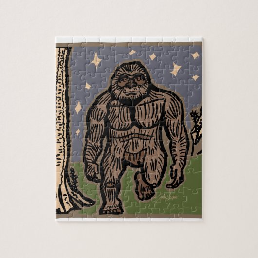 Puzzle Sasquatch de flânerie (Vertical)