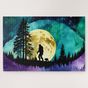 Puzzle Sasquatch et Ours sur la montagne