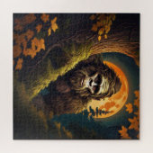 Puzzle Sasquatch Peeking (Horizontal)