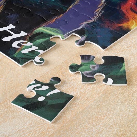 Puzzle Sasquatch Personnaliser Nom Texte Bigfoot (Côté)