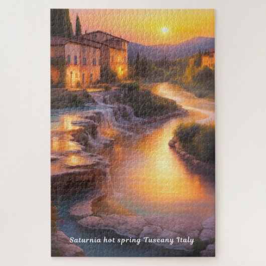 Puzzle Saturnia Hot Springs Toscane Italie Peinture (Vertical)