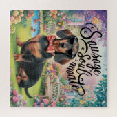 Puzzle Saucisse Dachshund Soulmate (Horizontal)