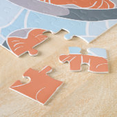 Puzzle Saumon Steak Glace Texture Vintage (Côté)
