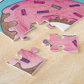 Puzzle Saupoudrer de beignets de beignets de beignets ros (Côté)