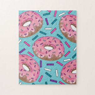 Puzzle Saupoudrer de beignets de beignets de beignets ros