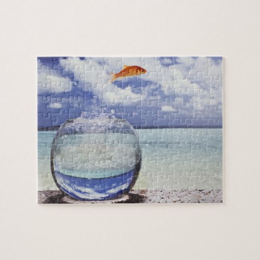 Puzzle Saut de poisson rouge (Horizontal)