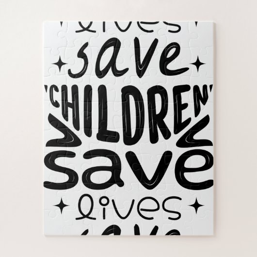 Puzzle Sauver les enfants, sauver des vies (Vertical)