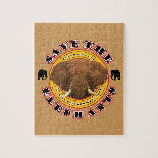 Puzzle Sauvez les éléphants (Vertical)