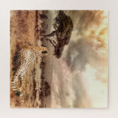 Puzzle Savanna Cheetah (Horizontal)
