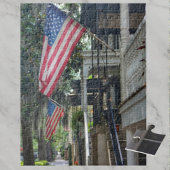 Puzzle Savannah GA Patriotic Flags Jones St Photographie