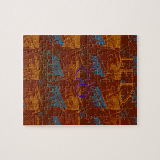 Puzzle Savannah Safari Lets Go Zebra Hakuna Matata mot (Horizontal)